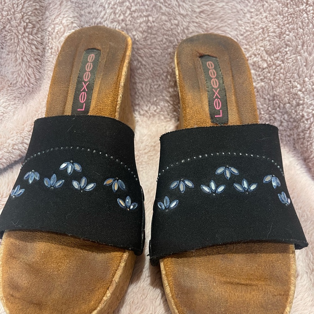 Lexees Flexees Interchangeable Sandals Size 7 Wit… - image 3